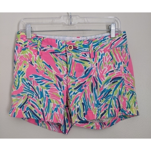 Lilly Pulitzer Callahan Shorts in Palm Reader Size 0 - Picture 1 of 7
